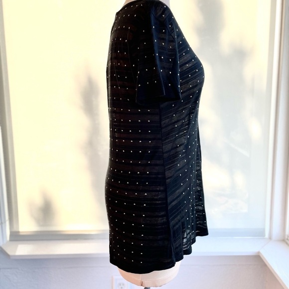 Vocal USA Embellished Short Sleeve T-Shirt Black, Size S NWT - Picture 3 of 8